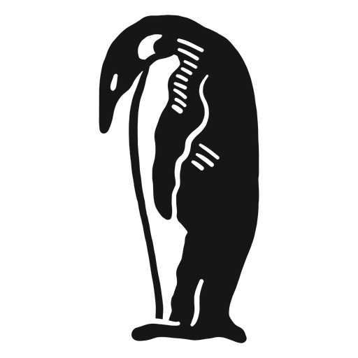Penguin beak wing doodle PNG Design