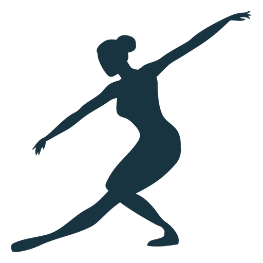 Design PNG E SVG De Postura Da Silhueta Da Bailarina Bailarina