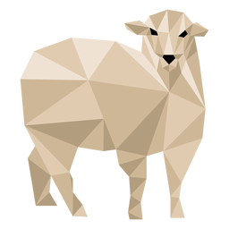 Ovelha orelha de ovelha lã casco poli baixo Desenho PNG
