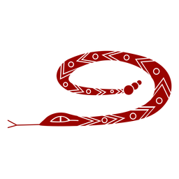 Lengua bifurcada de serpiente patrón de torsión larga silueta detallada Diseño PNG