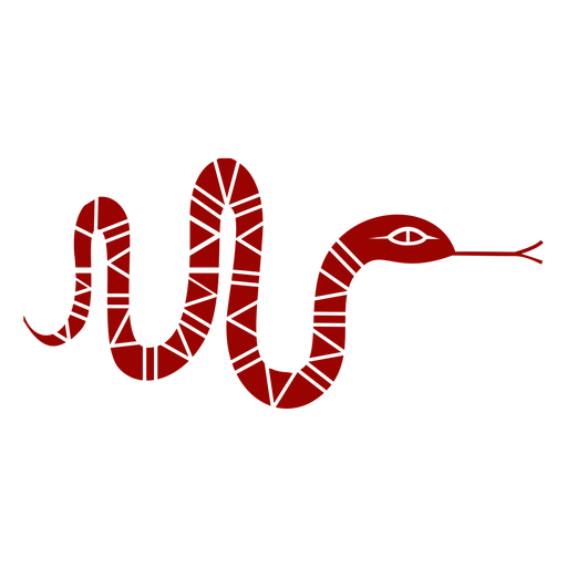 Lengua bifurcada de serpiente retorciendo silueta detallada de patr?n largo Diseño PNG