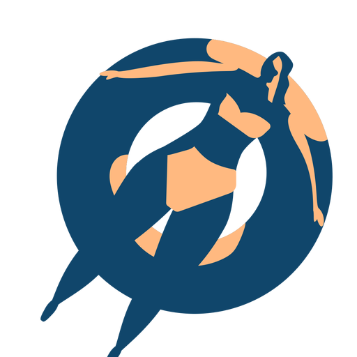 Mujer nadando natación anillo natación círculo silueta detallada Diseño PNG