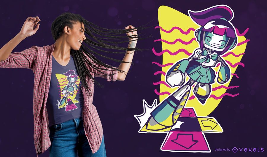 Dancing Robot T-shirt Design Dancing Robot T-shirt Design