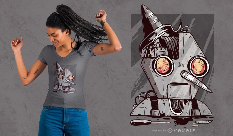 Robot Puppet T-shirt Design Robot Puppet T-shirt Design