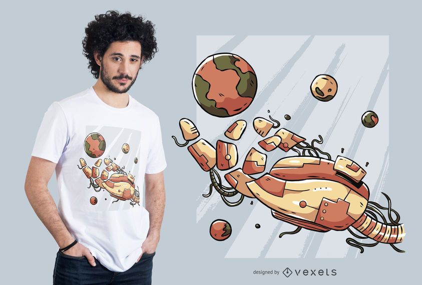 Robotic Hand T-shirt Design Robotic Hand T-shirt Design