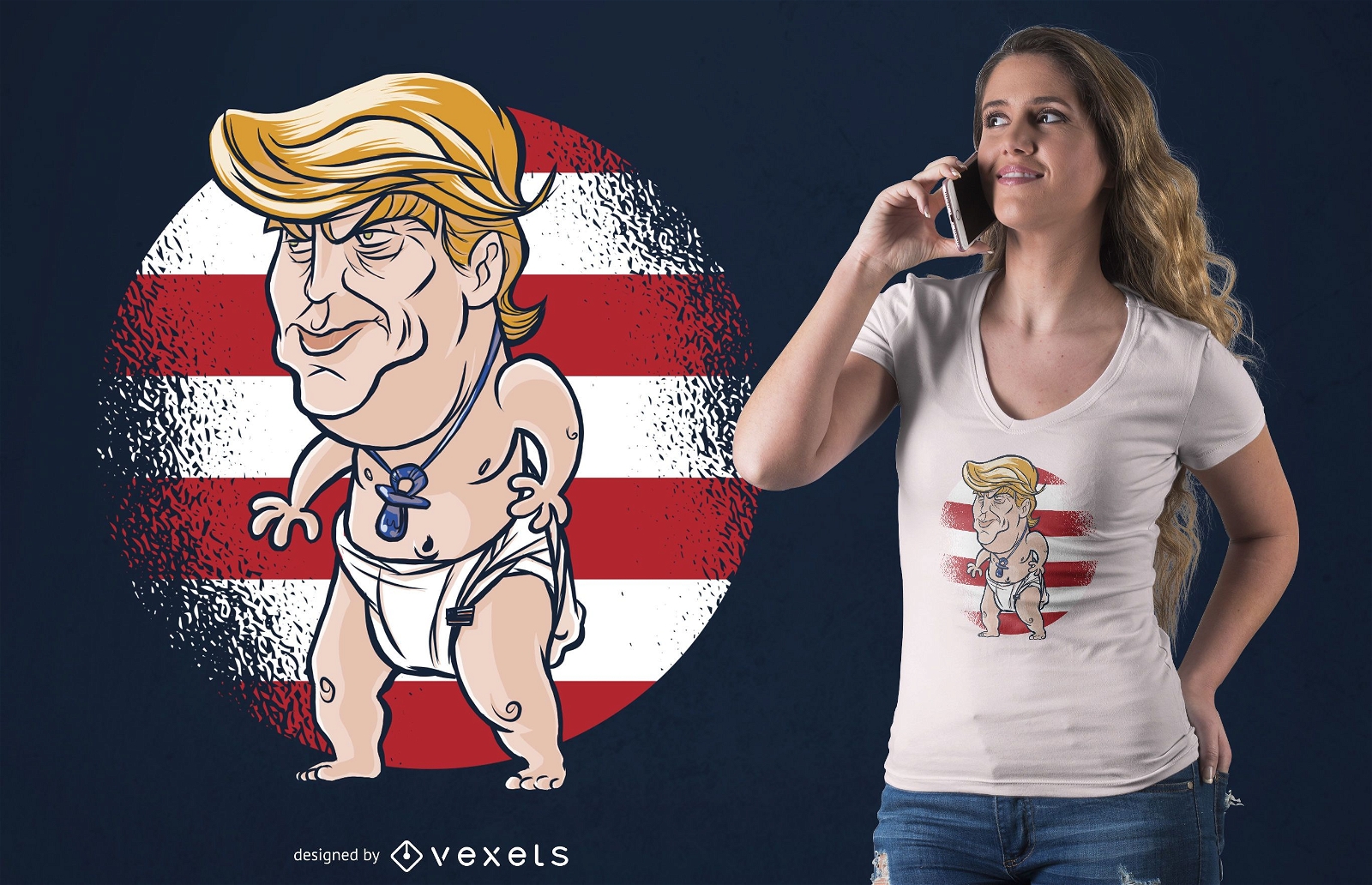 Design de camisetas Baby Trump