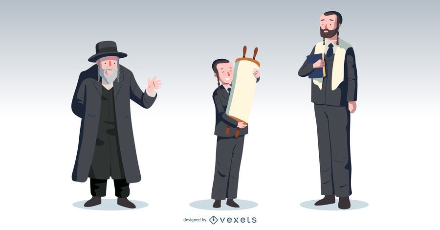 Bar Mitzvah People Vector Pack Bar Mitzvah People Vector Pack