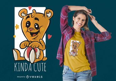 Diseño de camiseta Cute Tedy Bear