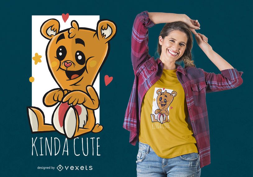Cute Tedy Bear T-shirt Design Cute Tedy Bear T-shirt Design