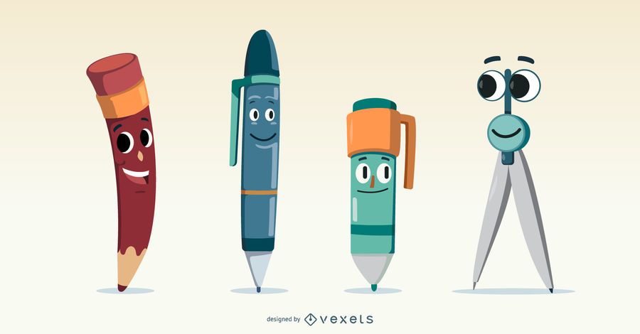 Cute School Vector Set Cute School Vector Set