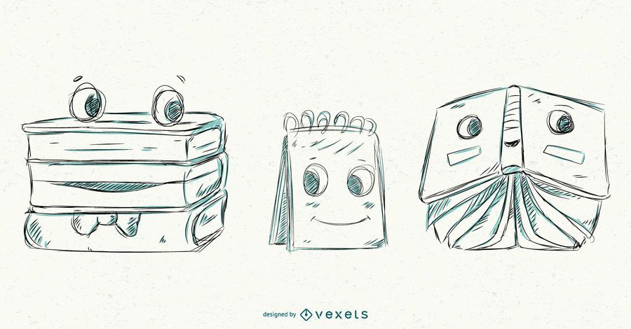School Vector Hand Drawn Style School Vector Hand Drawn Style