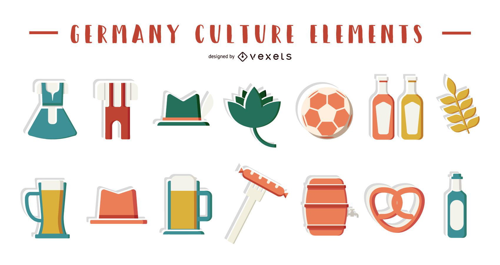 Germany culture elements collection