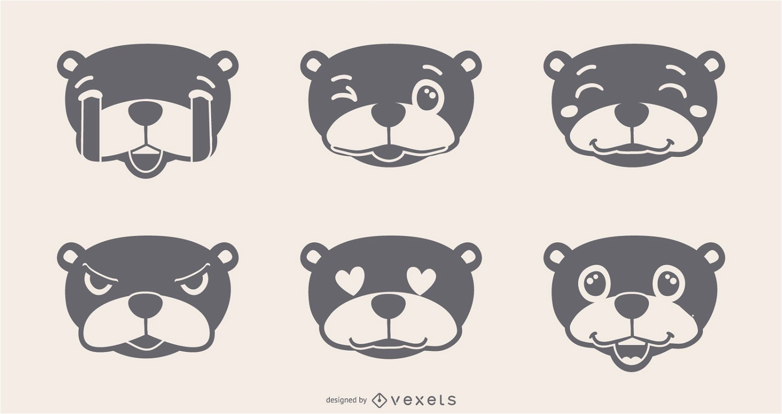 Groundhog Emojis Set