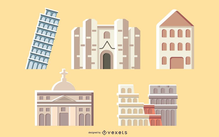 Colección de edificios italianos Colección de edificios italianos