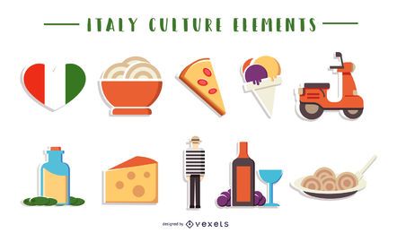 Italy Cultural Elements Collection Italy Cultural Elements Collection