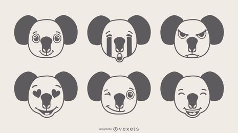 Diseño de Emojis de Koala
