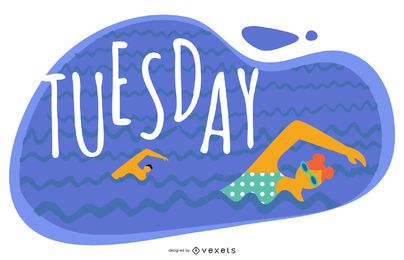 Tuesday Cartoon Illustration Design Tuesday Cartoon Illustration Design