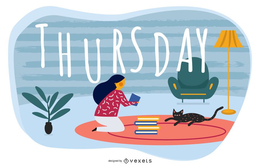 Thursday Cartoon Illustration Design Thursday Cartoon Illustration Design