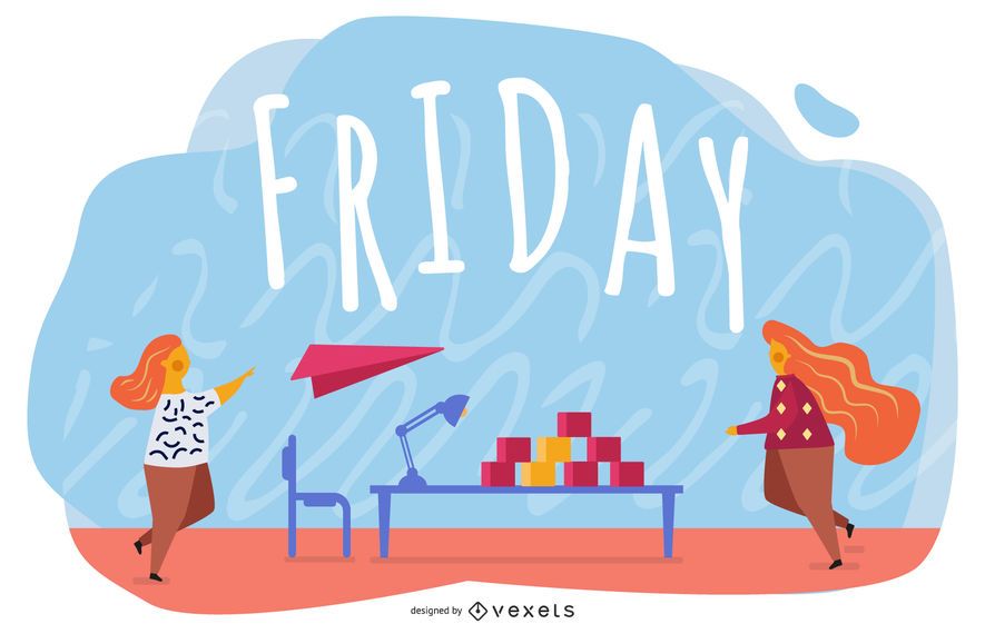 Projeto de ilustração dos desenhos animados de sexta-feira Projeto de ilustração dos desenhos animados de sexta-feira
