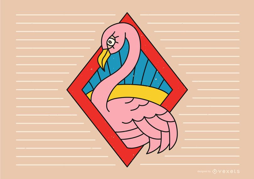 Flamingo Tattoo Line Design Flamingo Tattoo Line Design