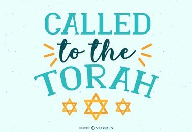 Called to the Torah Lettering Design