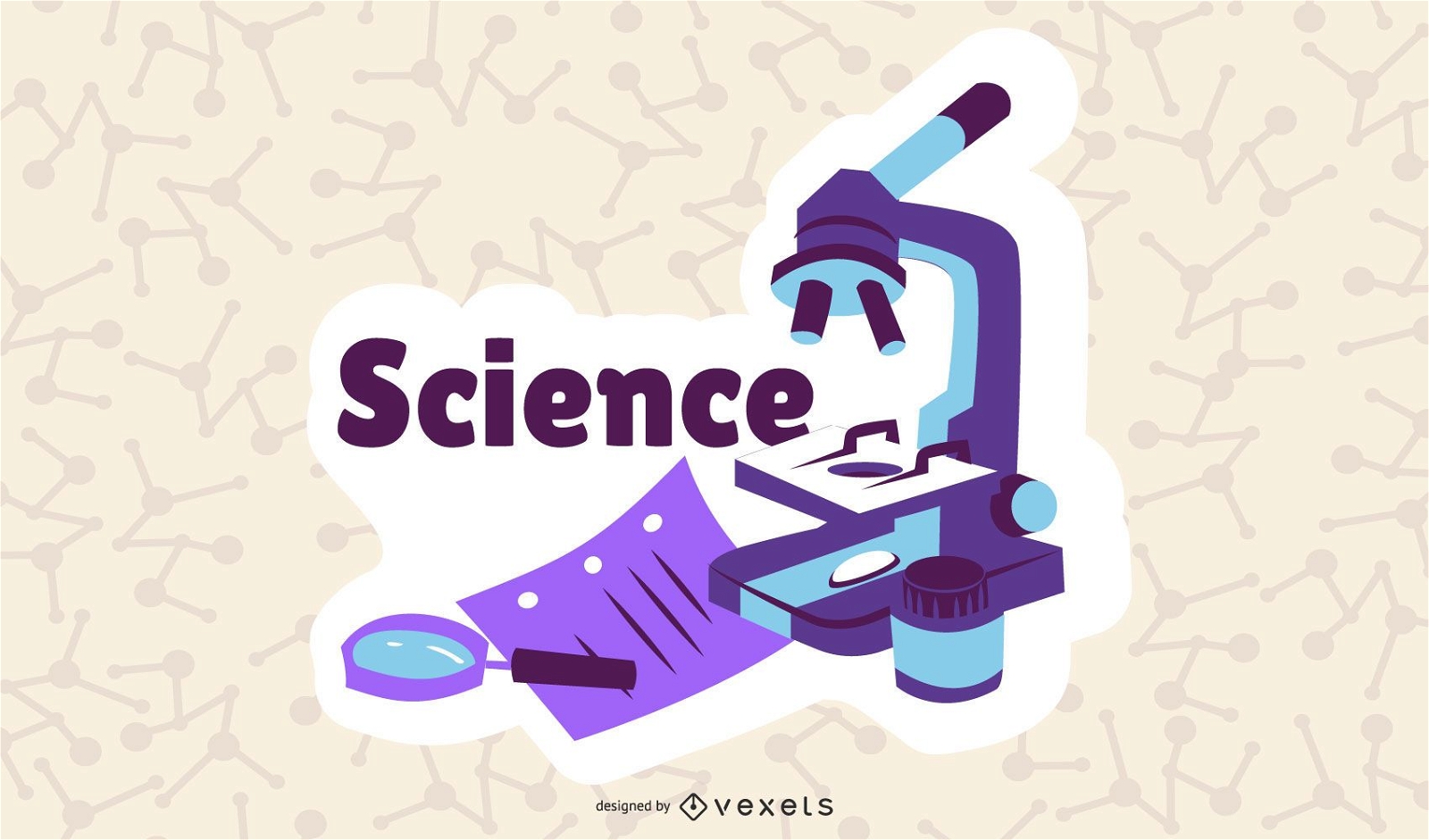 Science Cartoon Illustraiton 