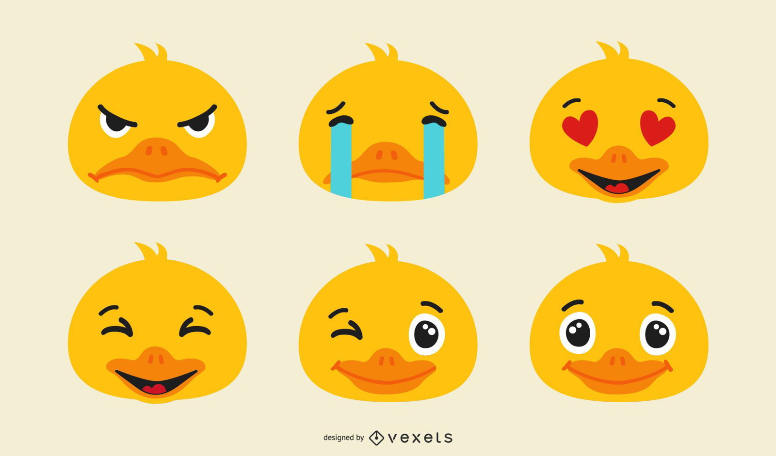 Conjunto de Emoji de Pato