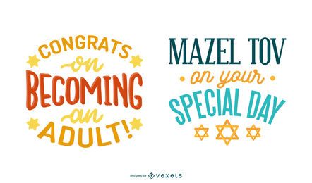 Conjunto de letras de bar mitzvah Conjunto de letras de bar mitzvah