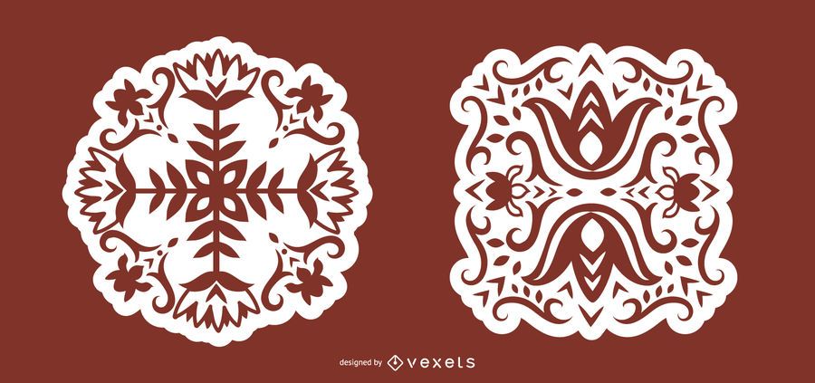 Floral Scandinavian Folk Art Floral Scandinavian Folk Art