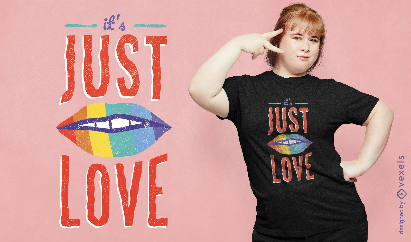 Design de camiseta amor é amor
