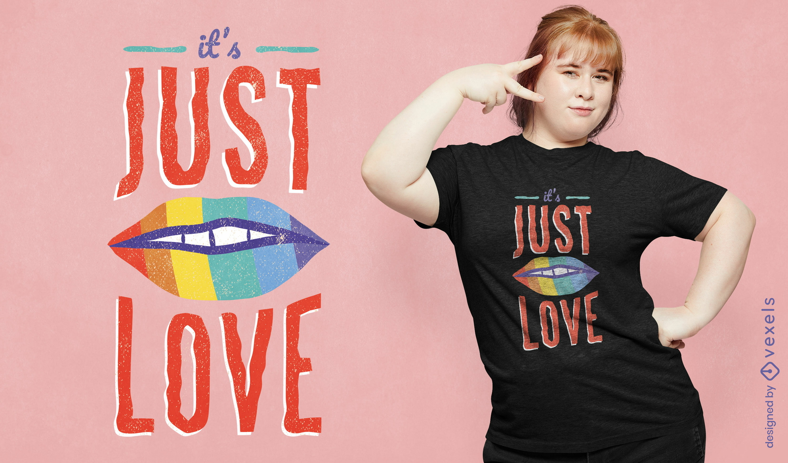 Diseño de camiseta Love is Love