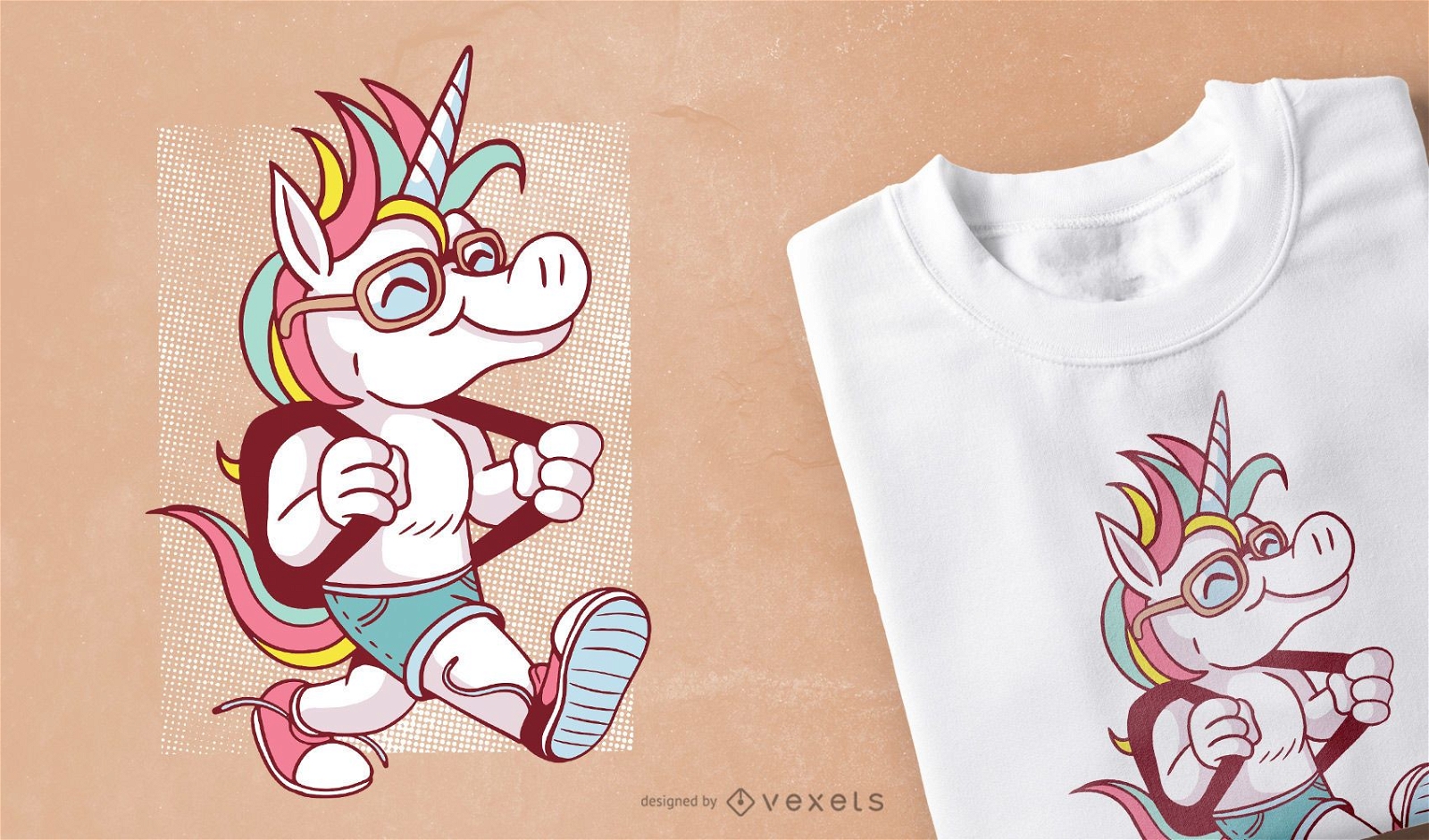 Diseño de camiseta Unicorn School
