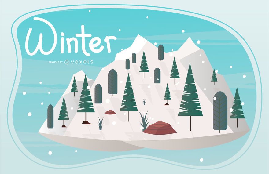 Winter season illustration Winter season illustration