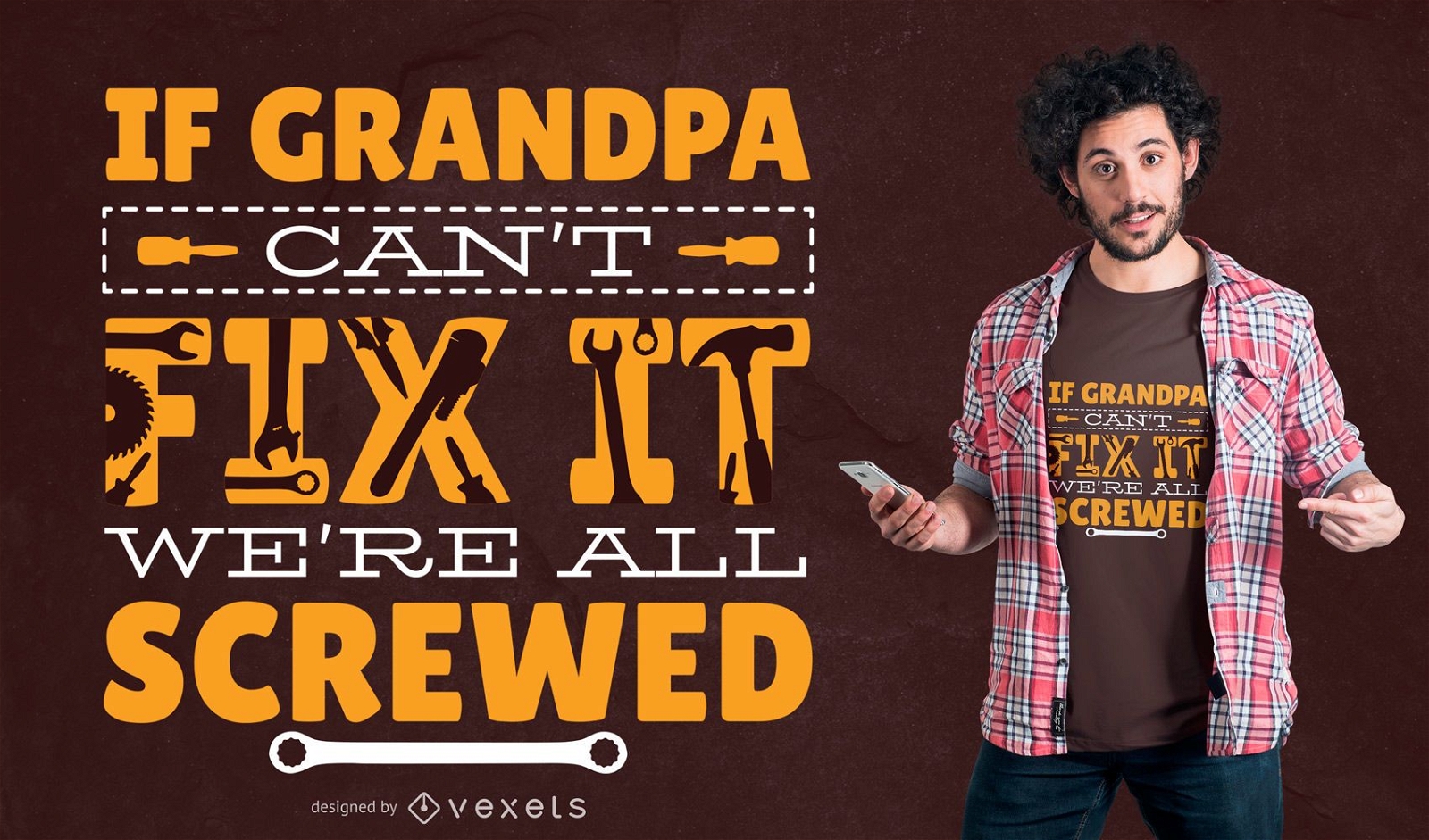 Grandpa Fix It T-shirt Design