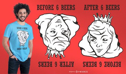 Diseño de camiseta divertida de ilusión óptica