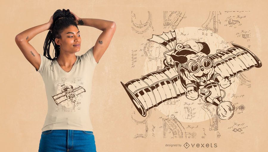 Flying Dog T-shirt Design Flying Dog T-shirt Design