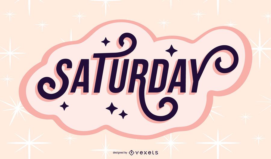 Saturday lettering design Saturday lettering design