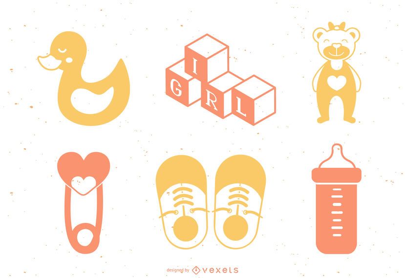 Baby Girl Element Design Pack Baby Girl Element Design Pack