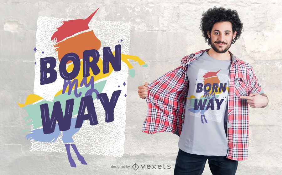 Diseño de camiseta LGBTI Unicorn Diseño de camiseta LGBTI Unicorn