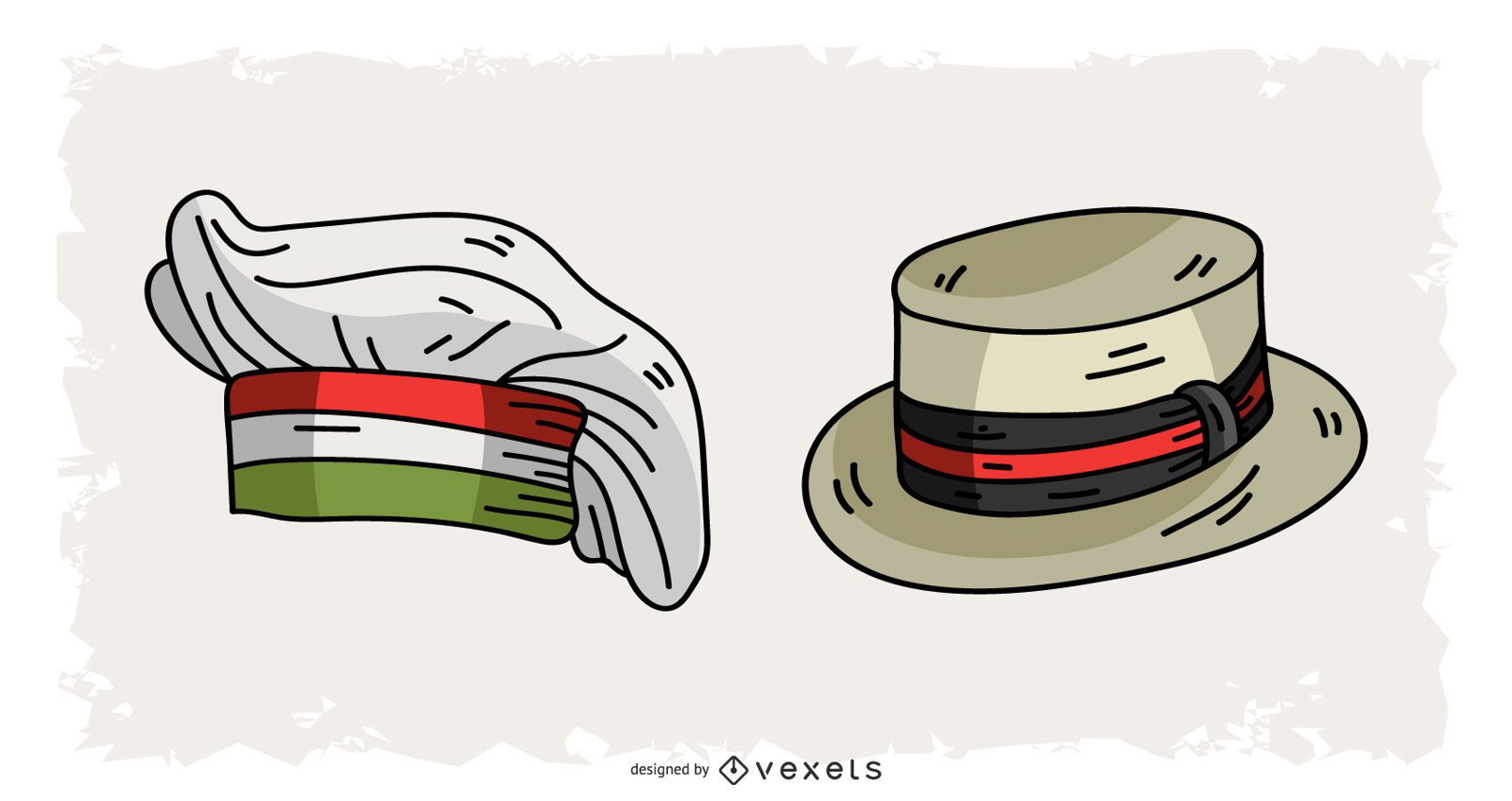 Design de chapéus italianos