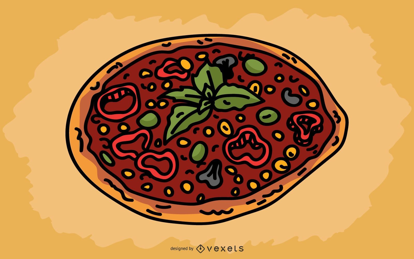 Italienisches Pizza Design
