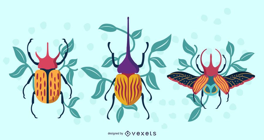 Artistic Beetles Illustration Artistic Beetles Illustration