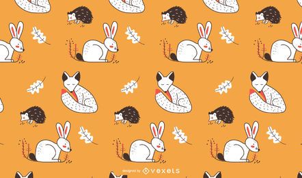 Woodland animals pattern Woodland animals pattern