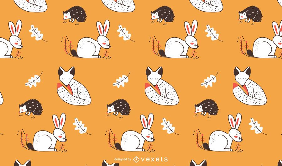 Woodland animals pattern Woodland animals pattern