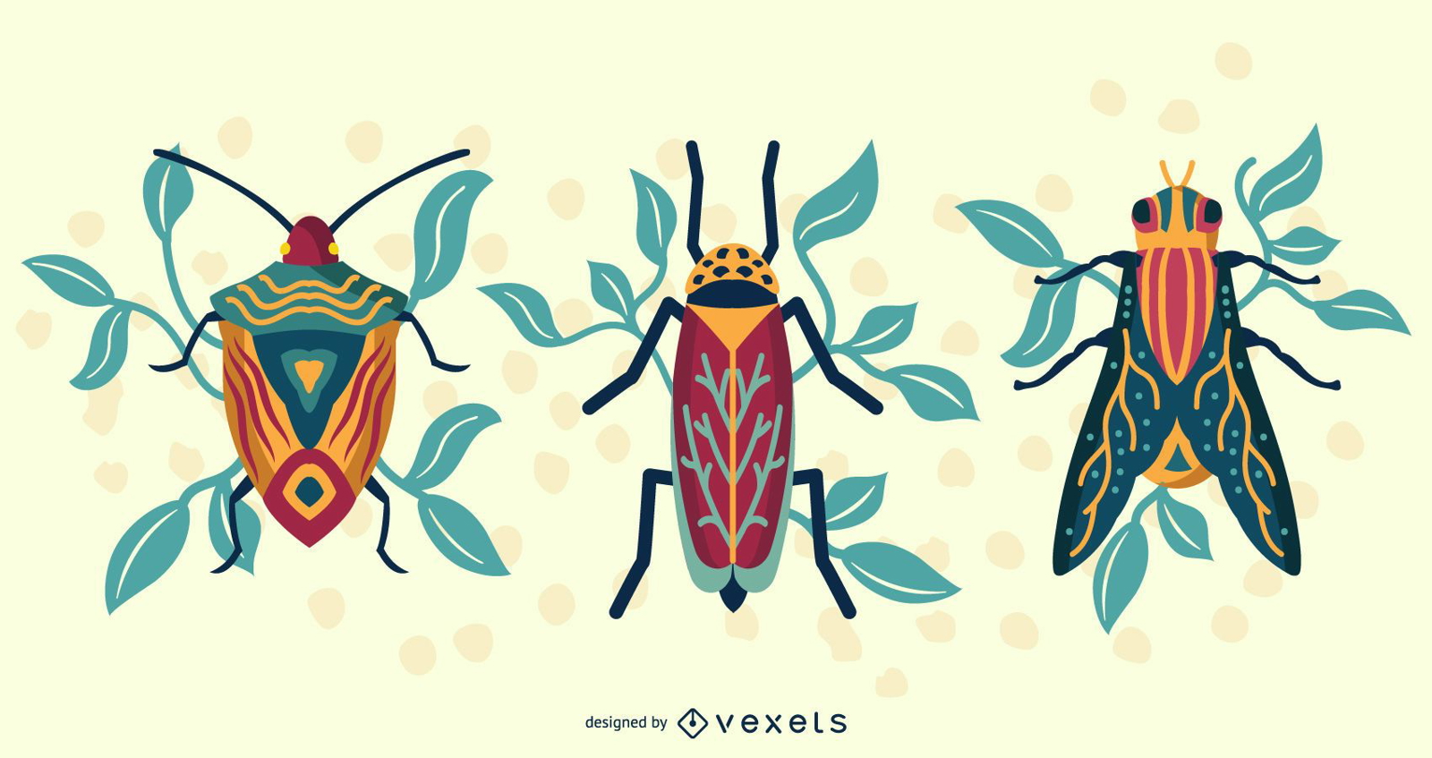 Arte vectorial escarabajo