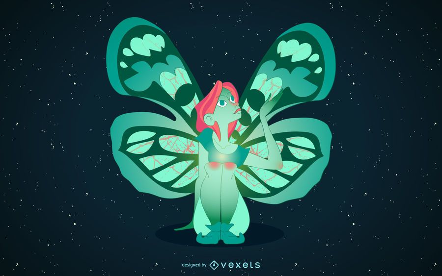 Night fairy illustration Night fairy illustration