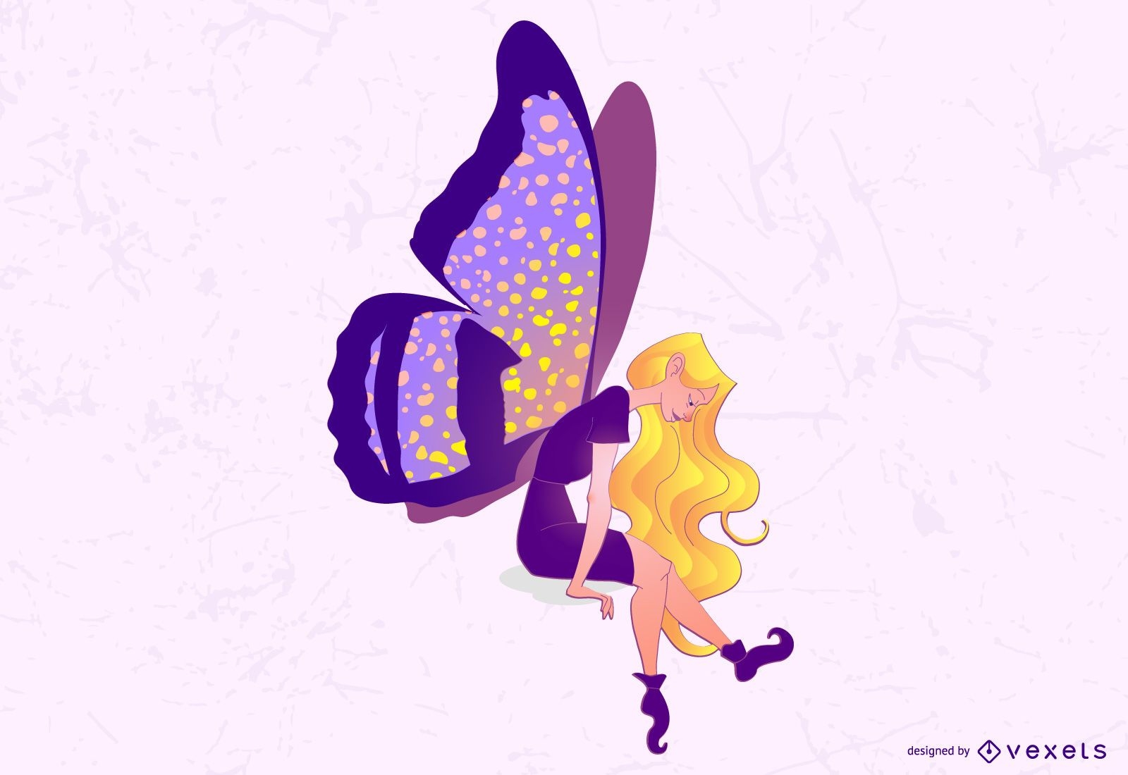 Glowing fairy illustration