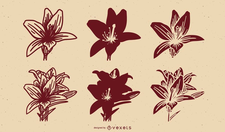Blumendesign Vektorgrafiken Blumendesign Vektorgrafiken