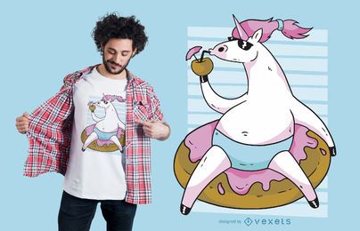 Projeto de refrigeração do t-shirt do unicórnio Projeto de refrigeração do t-shirt do unicórnio