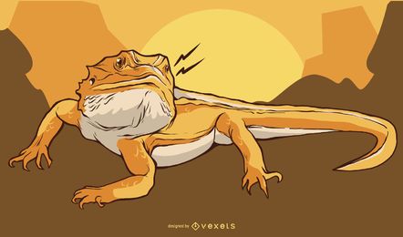 Iguana Illustration Design Iguana Illustration Design